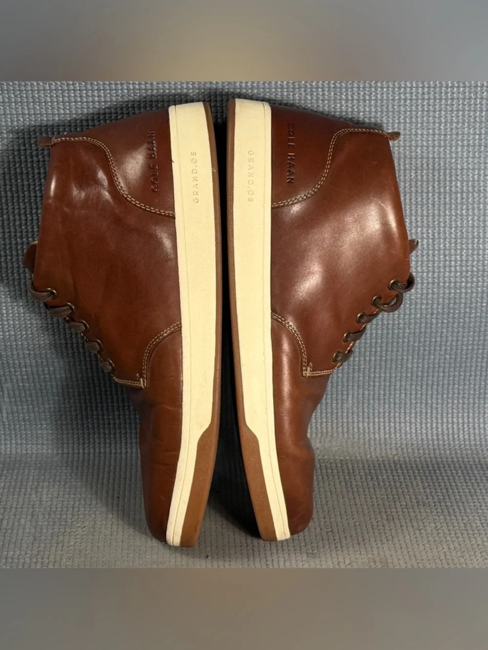 Cole Haan Vartan 2.0 Chukka Boots Brown Leather Shoes Lace Up C32238 Men Size 12